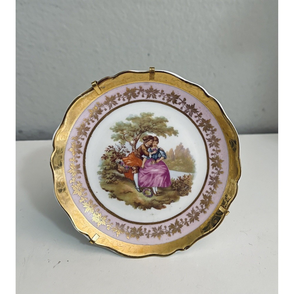 Vintage Limoges France‎ miniature decorative plate
